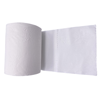 Usine de papier de soie de haute qualité en gros papier de salle de bain imprimé personnalisé 100% pâte de bois marque pas cher 3ply rouleau papier hygiénique