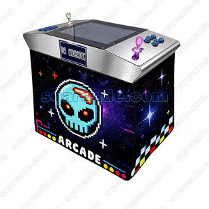 Table d'arcade interactive pliable 60-en-1, jeu vidéo de combat rétro pour 2 joueurs, fonctionnant à pièces, style cocktail, pour intérieur - Product Image 4