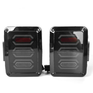 Jeep <b>LED</b> Tail <b>Lights</b> 12V <b>Red</b> Lens Universal Fitment For Retrofit Upgrade - Product Image 5