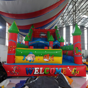 Características de Fácil Instalación: Castillo Hinchable de Peces para Parques de Diversiones, 5m x 10m, Material PVC, Aplicación de Juego Vietnamita - Product Image 1