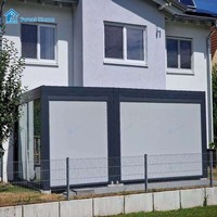 Pergola bioclimatique motorisée à lames orientables en aluminium thermolaqué, couverture de pavillon pour balcon, imperméable