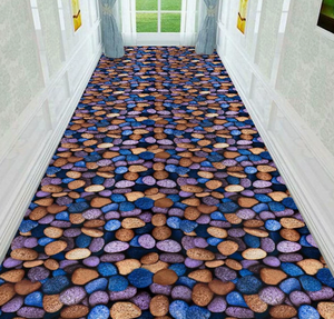 Cuttable Splicable 3D Hallway <b>Runner</b> Carpet Modern Long Corridor Floor Mat, Full Roll Wall To Wall <b>Rug</b> For Living Room Hotel Com - Product Image 1