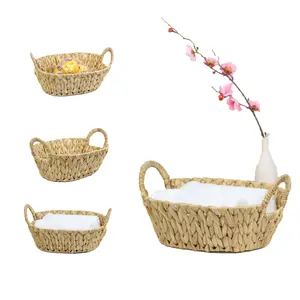 Cheap Price Eco Friendly Sea Grass Basket Seagrass Woven Fruit Storage Trays