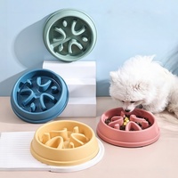 Gamelles anti-gloutonnement pour chiens, en plastique, antidérapantes, anti-étouffement, accessoires pour animaux de compagnie, vente en gros de produits pour chiens, meilleures ventes