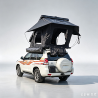 Tentes portables imperméables 4 saisons pour l'extérieur, toit de voiture, camping, coque rigide triangulaire en alliage d'aluminium pour Jeep, SUV, Suzuki