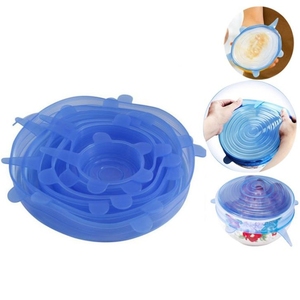 Tapas de Silicona Reutilizables para Almacenamiento de Alimentos, Paquete de 6, Varios Tamaños - Product Image 5