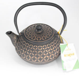 Commerce extérieur Exportation Couleur Fine Noir Or <span class=keywords><strong>Fonte</strong></span> Bouilloire Eau bouillante Théière Ménage Théière - Product Image 6