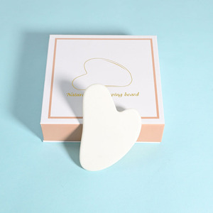 Strumenti Gua Sha 100% Naturali in Quarzo Rosa, Verde, Bianco e Nero, Rullo di <span class=keywords><strong>Giada</strong></span> per Massaggio Viso e Occhi - Product Image 4