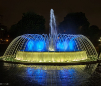 Fuentes de Agua para Jardín y Patio, Fuentes Pequeñas para Piscina, Personalización Colorida, Fuente Danzante Programable