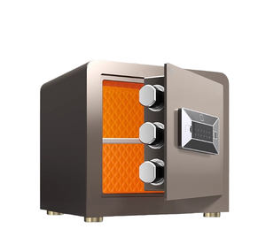 Petit coffre-fort de sécurité de reconnaissance d'empreinte digitale biologique tout en acier H33cm pour le stockage de documents de <span class=keywords><strong>bijoux</strong></span> en espèces avec armoire d'entrée - Product Image 1