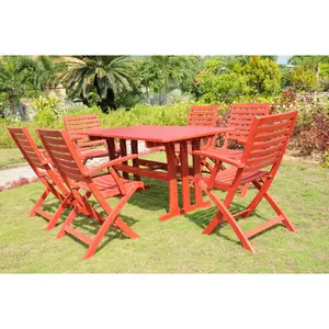 Wholesale Price Wooden Outdoor Set Leisure Way For Home Garden Custom Packing Natural Wood Color Vietnamese Manufacturer