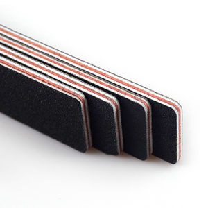 איכות גבוהה קסם צד כפול צד שחור, תיק ציפורניים מניקור פדיקור מרובע emery עשוי פלסטיק עמיד - Product Image 3