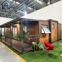 Casa Prefabricada Portátil de 20 pies/40 pies, Cabaña Pequeña, Casa Móvil Plegable y Expandible, Contenedor, Casa Pequeña Prefabricada con Terraza y Veranda