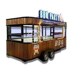 Camion de cuisine mobile, remorque de cuisine, chariot de nourriture pour nouilles asiatiques et riz frit, cuisine complète pour la vente en plein air - Product Image 1