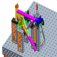 Nouvelle table de soudage métallique moderne YAHANDA avec garantie d'un an, fixation esthétique pour l'assemblage de cadres en acier, plateforme de précision