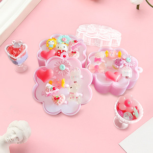 Plum Blossom Childrens Jewelry Box 5 Hole Plastic Storage Toy Organizer For Kids <b>Spring</b> 2023 - Product Image 4
