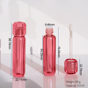 Delineador de Labios Brillante de Lujo, Tubo de Brillo Labial Único, Envase de Plástico ABS para Labios, Empaque <span class=keywords><strong>KAMA</strong></span> Personalizado con Tapa de Rosca - Product Image 6