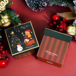 Scatole Regalo Natalizie a Nido, Eleganti e Divertenti con Disegni di Babbo <span class=keywords><strong>Natale</strong></span>, Scatole Rigide Perfette <span class=keywords><strong>per</strong></span> Confezionare Regali o Decorazioni Natalizie - Product Image 3