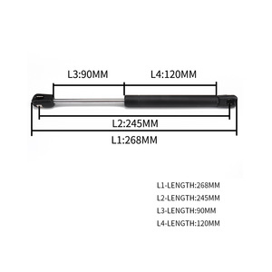 Caravan Rv Gas <b>Spring</b> Support Rod 100N Black With Silence Pad Set For <b>Door</b> Panel - Product Image 4