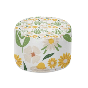 Pouf rond moderne image personnalisée pouf tabouret solide amovible pour entrée chambre salon ou siège pour matériau PP - Product Image 5