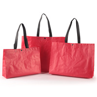 Sac de courses réutilisable en PP laminé tissé 120 g/m², imprimé quadrillé classique personnalisé, écologique et recyclable, pour promotion en supermarché