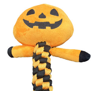 Cadılar bayramı serisi karton kafatası kabak peluş <span class=keywords><strong>Pet</strong></span> oyuncaklar Bite dayanıklı köpek diş çıkartma oyuncakları diş çıkarma için iyi - Product Image 4