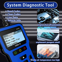 Escáner profesional OBD2 V300, lector de código avanzado y analizador de motor, comprobación y diagnóstico de datos en vivo con 1 año de garantía