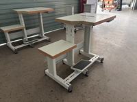 Support de table en bois robuste pour machine à coudre sur colonne, avec réglage de hauteur et support de pédale, uniquement le support de table pour 8B