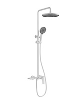 Nouvel Arrivage Ensemble de Douche Carré en Laiton Poli pour Hôtel, Haute Pression, Jet Doux, Massage, Thermostatique, Usage Domestique Complet