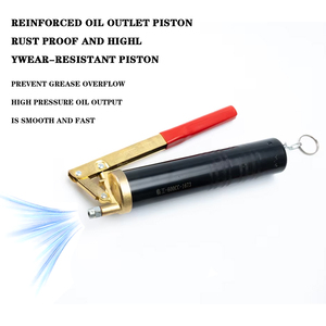 Pistolet à <span class=keywords><strong>graisse</strong></span> manuel en alliage <span class=keywords><strong>d</strong></span>'aluminium à double poignée de marque OEM, 600cc, garantie douze mois - Product Image 1