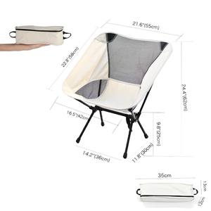 كرسي تخييم شبكي خفيف الوزن من الأكسفورد قابل للطي بإطار من الفولاذ المقاوم للصدأ للرحلات والصيد والحدائق - Product Image 5