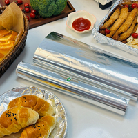 Feuilles de papier aluminium antiadhésives sans chlore pour grillades de steaks et fruits de mer, et cuisson au four