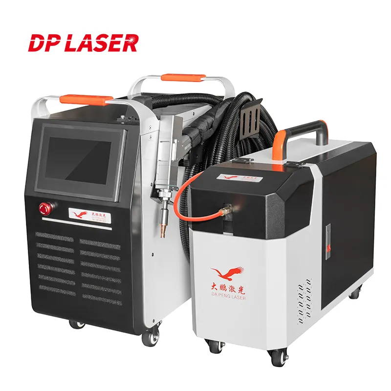 Máquina de soldadura láser de fibra de mano con refrigeración por aire, 35KG DP, 1000W, fuente láser BWT SUP20S