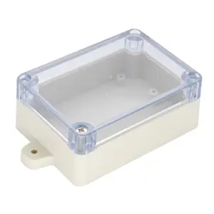 Factory Custom Small Waterproof Wall Mounting ABS Plastic Case Electronic Enclosures Transparent Cover Cable Junction Box