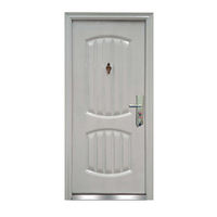 Porte en acier Mon&son, design de porte principale d'appartement, porte double en acier inoxydable