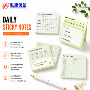 Custom Daily ToDo Checklist Sticky Notes Premium Paper <b>Memo</b> <b>Pads</b> Tear Resistant Notepad for Office Study Journal Desk Stationery - Product Image 1