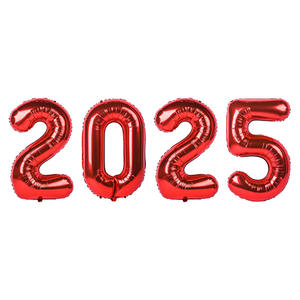 مجموعة البالون رقم كل الألوان 32 بوصة 40 بوصة 16 بوصة بالونات فويل ديكور حفلات العام الجديد - Product Image 5