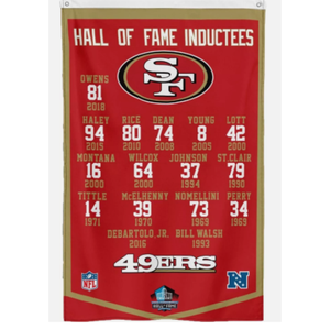 คุณภาพสูง32 teams อเมริกันฟุตบอลป้ายกลางแจ้งในร่ม3X5ฟุตธง49ers ซานฟรานซิสโก2 grommets ได้รับการออกแบบเม็กซิโก - Product Image 3