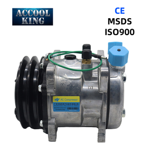 คอมเพรสเซอร์แอร์รถยนต์ 12V/24V คอมเพรสเซอร์แอร์สำหรับรถแทรกเตอร์ รถขุด รถบรรทุกหนัก ปี 2007-2009 - Product Image 1