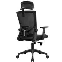 Chaise de bureau à dossier haut pour personnes corpulentes et grandes, siège large avec cadre renforcé et soutien lombaire, robuste