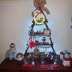 JUNJI — étagère murale en <span class=keywords><strong>bois</strong></span> pour <span class=keywords><strong>arbre</strong></span> de noël, décoration d'interieur - Product Image 3