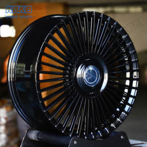 Nuovi Cerchi in Lega di Alluminio Forgiati Personalizzati Neri, Larghezza 7-13J, 22-24 Pollici, con Coperchio Flottante, Adatti per AMG E30 GLS E300L ODM OEM - Product Image 3