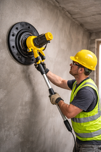 Ponceuse orbitale électrique multifonctionnelle LM-1006 à vitesse variable pour le ponçage des sols, le plâtrage du béton et le polissage des murs, idéale pour la maison et le bricolage - Product Image 5