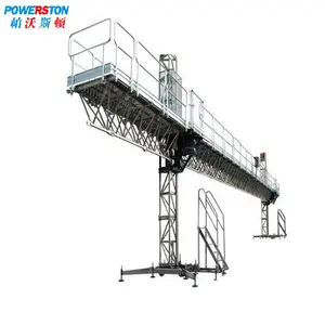 Single Mast Climbing Working Platform Electric Lifting Building Construction Cradle