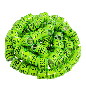 2025 Fabricant de Offres Spéciales Vente directe de haute qualité <span class=keywords><strong>2023</strong></span> Anneaux EE Anneaux d'<span class=keywords><strong>oiseaux</strong></span> en plastique Bandes de pattes de canari - Product Image 1