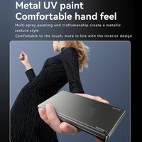 Clavier portable Bluetooth ultra-fin Pro Yesido KB27 à double pliage, finition métallique, pour Windows, macOS, iOS, tablette, téléphone