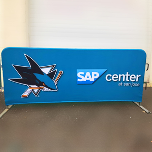 Couverture de barrière en tissu populaire impression personnalisée Double face avec image personnalisée vente directe d'usine pour bannière présentoir clôture - Product Image 2