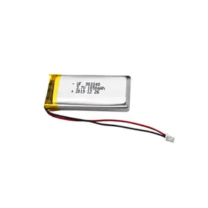 902248 3.7V 1050mAh lipo锂离子锂聚合物电池与pcb