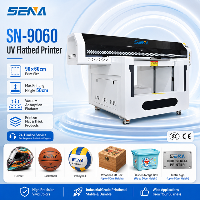 500mm Print Height UV Inkjet Flatbed Printer Thick Material UV Printer for Helmet Wood Acrylic PVC Metal Glass Shoes Box Logo