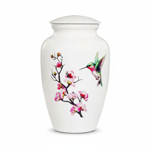 Urnes funéraires faites à la main de style américain moderne Urnes funéraires décoratives pour hommes et femmes pour cendres adultes - Product Image 1